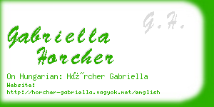 gabriella horcher business card